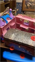 PLAY CASTLE AND BARNYARD   VINTAGE CHEST