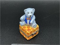Limoges teddy bear trinket box