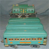 Lionel 10E Passenger Set, Green Frame