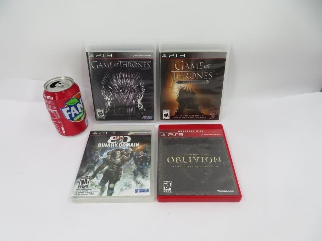 4 jeux pour PlayStation 3 dont Game of Thrones