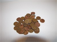 50 Unsearched Wheat Pennies