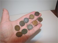 10 Indian Head Pennies