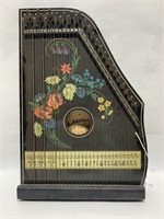 Vintage Konzert Salon Harfe Jubeltöne Zither