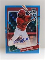 2023 Donruss Optic Victor Scott Auto /25