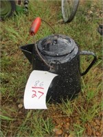 86) 1950s Cowboy coffee pot (enamel ware)