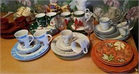 Sets of china for 2 people, all seasons