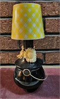 Avon 1970s Hearth Lamp Decanter w/