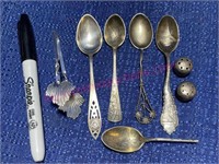 Lot of small Sterling silver items 1.59-ozt