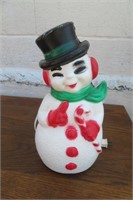 Vintage Snowman Blow Mold 13"H