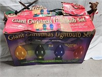2 Sets of Giant Christmas light bul Pathway Lights
