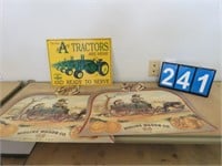 MODERN REPRODUCTION SIGNS-JD,MOLINE WAGON CO