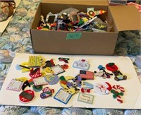 Box of refrigerator, magnets, and more