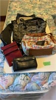 Assorted wallets and purses