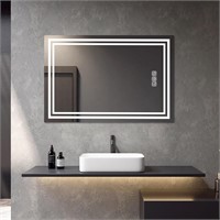 Bright LED Bathroom Mirror 40 x 32