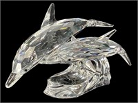 Swarovski Crystal Dolphins Figurine "Lead Me" w Bx