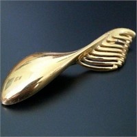 VINTAGE MONET FISH BROOCH GOLD TONE JEWELRY