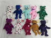 Lot Of 10 Beanie Babies