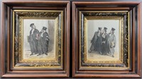 2 Honore Daumier Vintage Art Prints