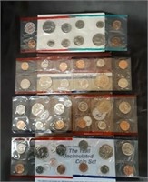 Group of 4 Uncirculated Coin Set 1972,
