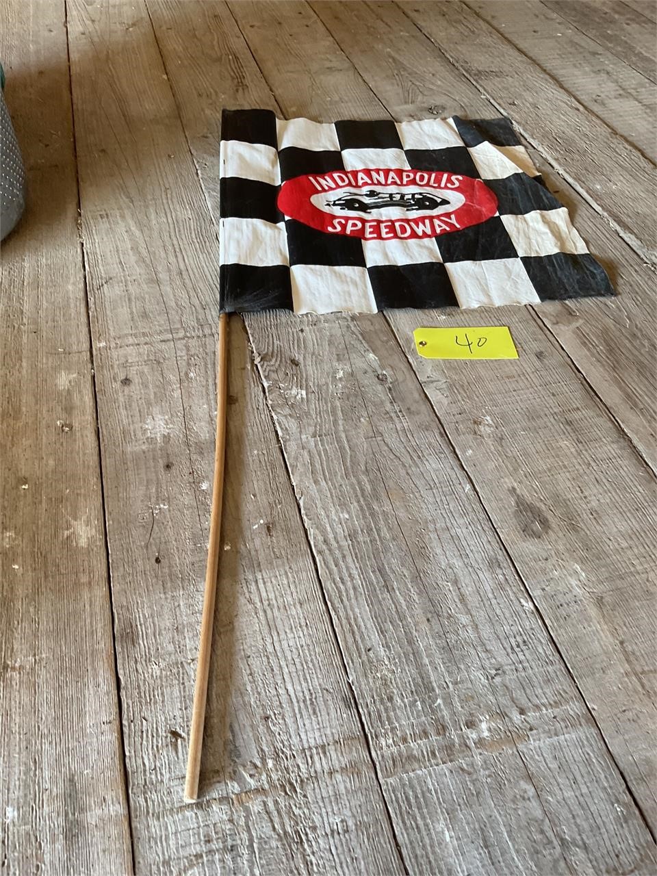 Vintage Indianapolis Speedway checkered flag