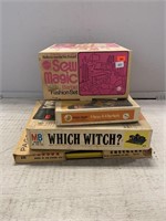 Assorted Games and Sew Magic Barbie Box