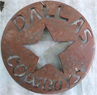 CAST IRON DALLAS COWBOYS DECOR