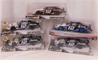 5 new Ryan Newman #12 diecast Nascar cars in