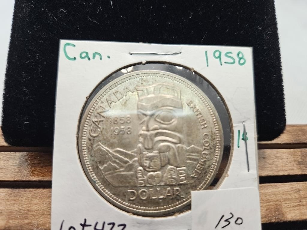 1-1958 SILVER DOLLAR IN VF-EF CONDITION