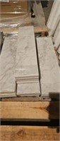 Small pile of marble looking tile over 10 sq ft