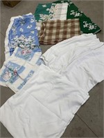 Vintage linens - tablecloths & coverlets