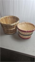 Bushel and 1/2 Bushel baskets
