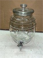 LIDDED GLASS REFRESHMENT JUG