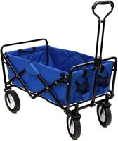 Mac Sports Folding Wagon  150 lbs  Blue