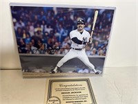 Vintage Reggie Jackson framed autograph picture