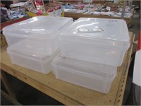 Four nice plastic containers