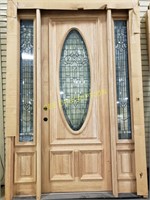 8'- 36" right hand entry door with 12" sidelites