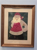 Framed Santa art