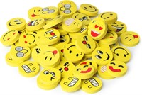 SEALED-Mr. Pen Smiley Erasers, Pack of 64 x4