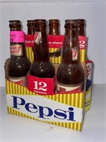 Vintage Pepsi cola bottle carrier & berghoff beer
