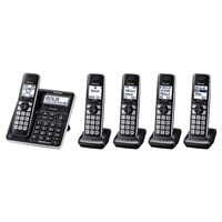 Panasonic KX-TG985 DECT 6.0 5-handset Phone Bundle