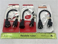 NEW Lot of 3- Ativa Outlet Extender