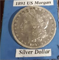 1891*O- US Morgan Silver Dollar