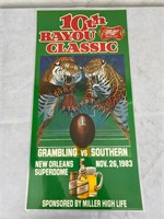 1983 Miller High Life 10th BAYOU CLASSIC Poster