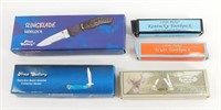 Lot of 5 New Pocket Knives With Original Boxes -