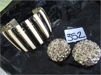 earrings and bangle .