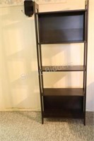 Black Modern Open Bookcase