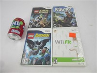 4 jeux pour Nintendo Wii dont Batman