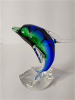 Glass Dolphin Figure/Paperweight U16A