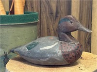 Hand Painted Antique Duck Decoy
