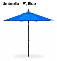 California Umbrella - 9', Blue